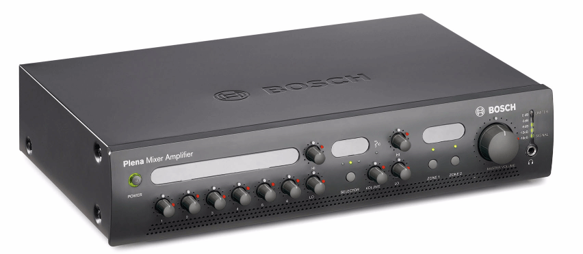 Âm ly kèm trộn 120W, 2 vùng Zone Bosch PLE-2MA120-EU