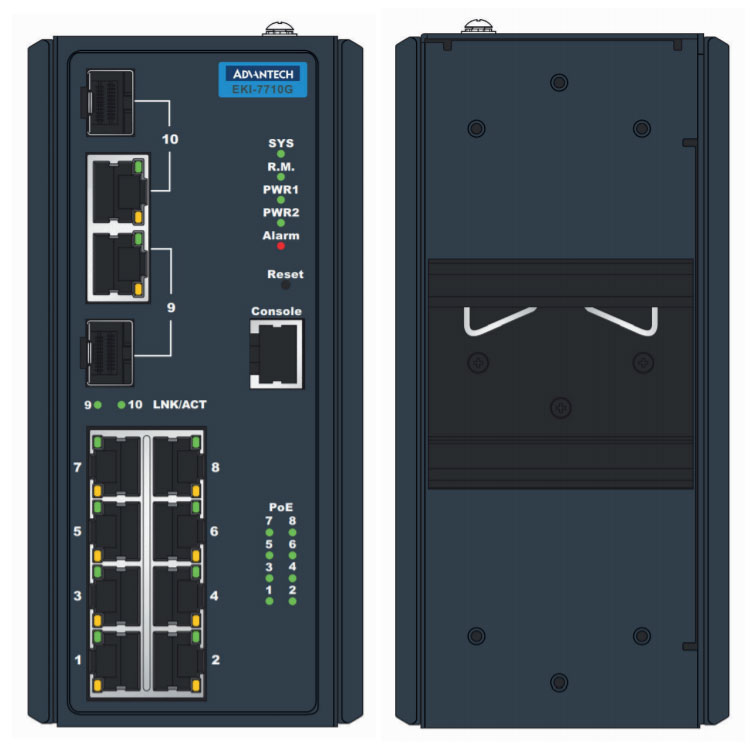 PRA-ES8P2S Bộ chuyển mạch Ethernet