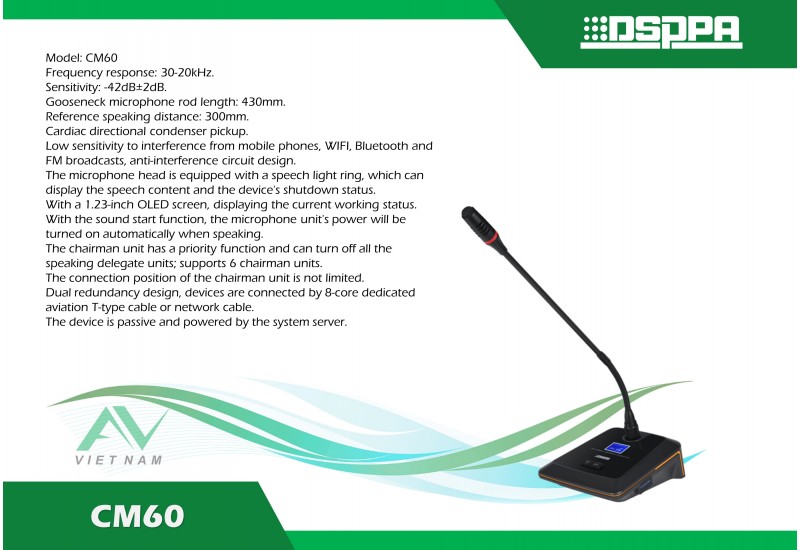 DSPPA CM60 - Micro chủ tịch để bàn