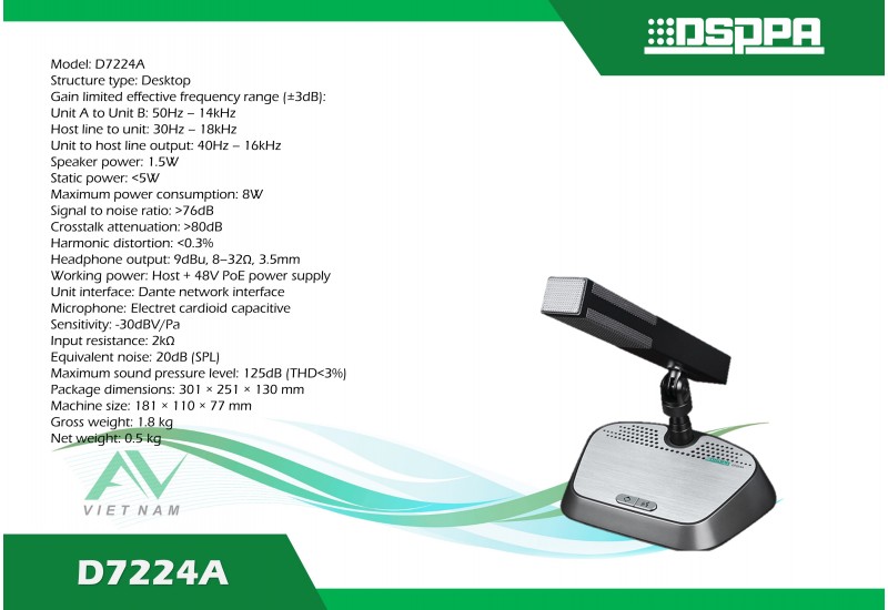DSPPA D7224A - Micro đại biểu để bàn