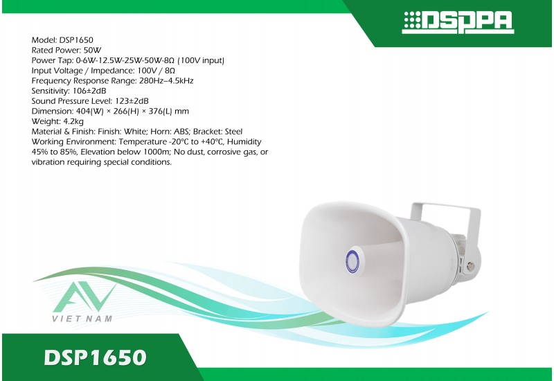 DSPPA DSP1650 - Loa kèn chống chịu thời tiết 50W
