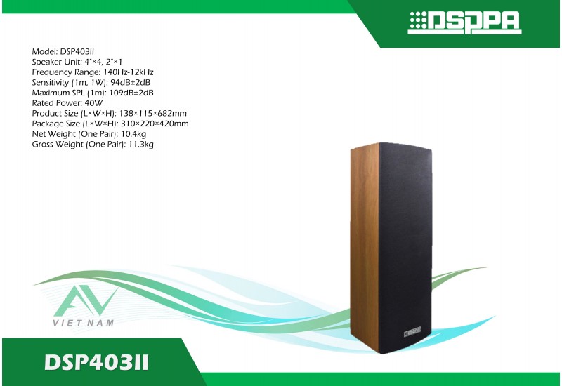 DSPPA DSP403II - Loa cột trong nhà 40W