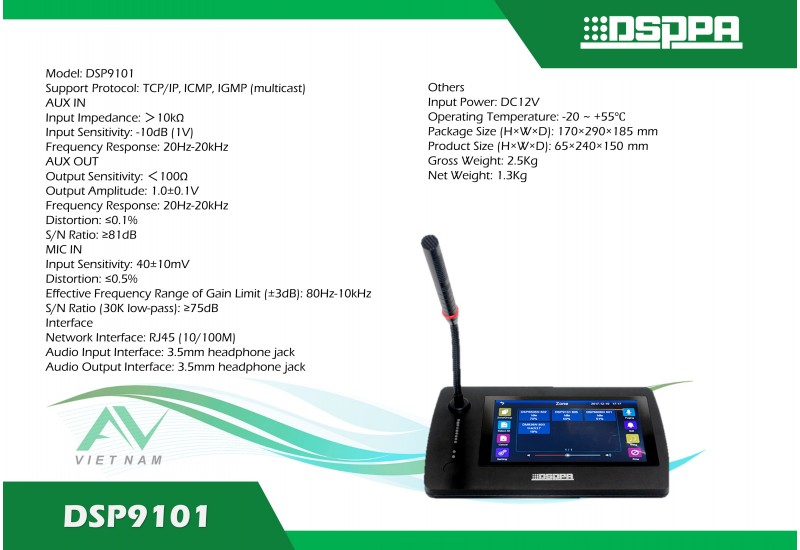 DSPPA DSP9101 - Trạm nhắn tin từ xa IP
