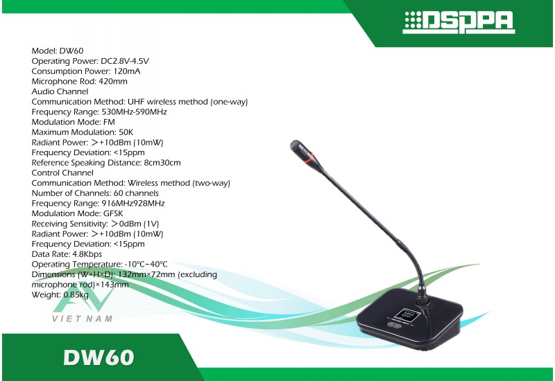 DSPPA DW60 - Micro Chủ tịch