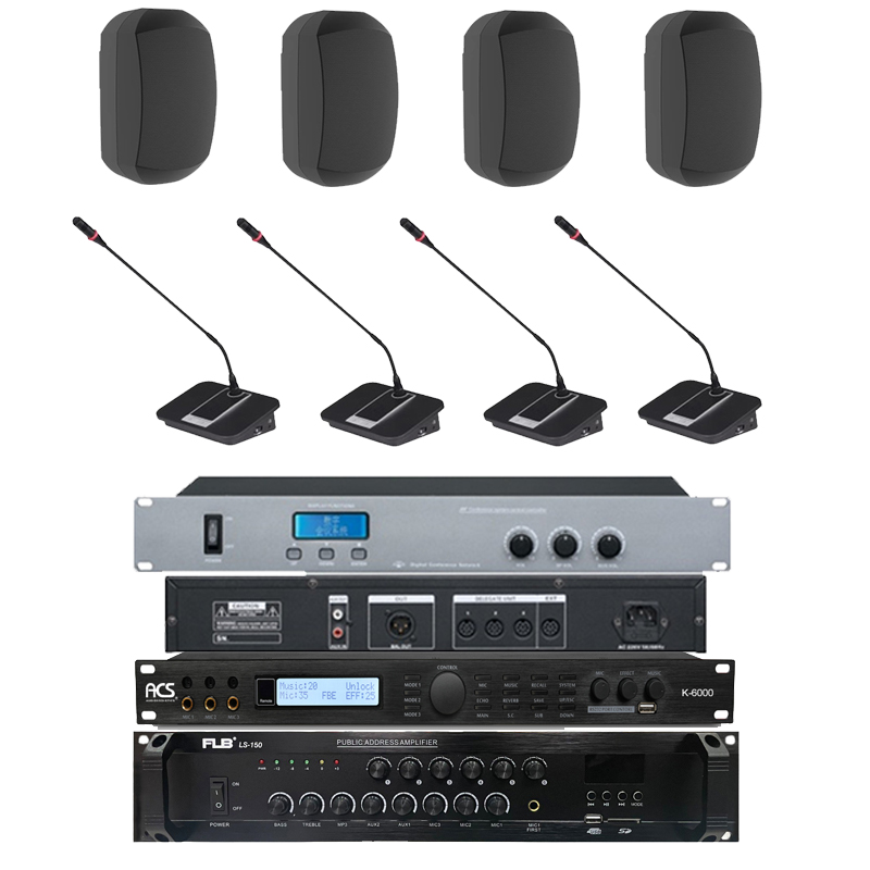 Combo Hệ Thống Âm Thanh Phòng Họp 10 Micro ACS